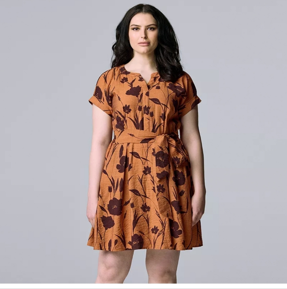 Simply Vera VeraWang Side-Tie Mini Dress